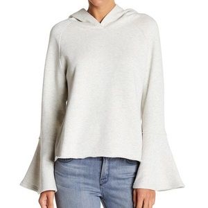 NEW WITH TAGS cropped hoodie with flared sleeves